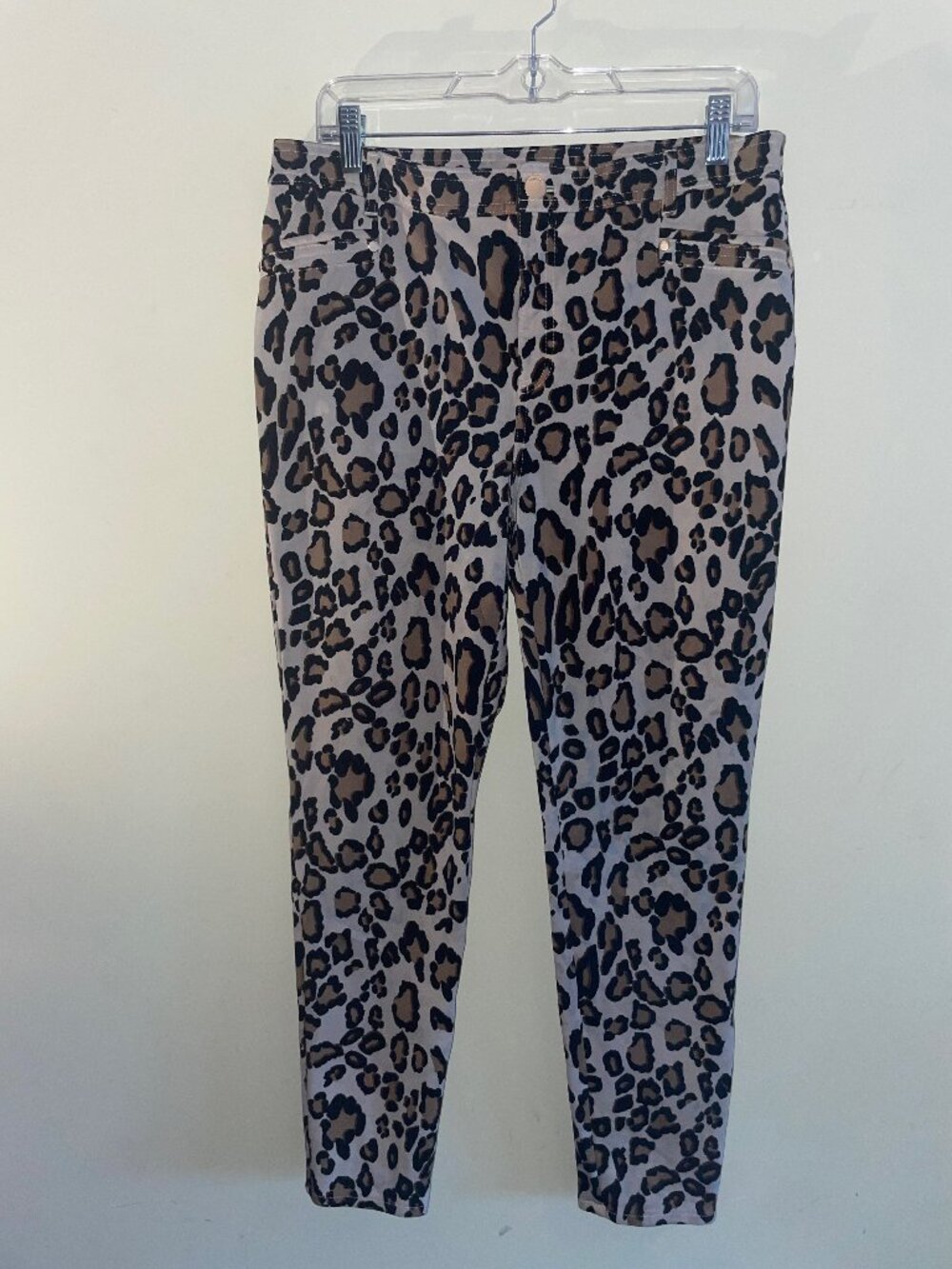Chico’s So Slimming Leopard Print Ankle Pants Size 1.5